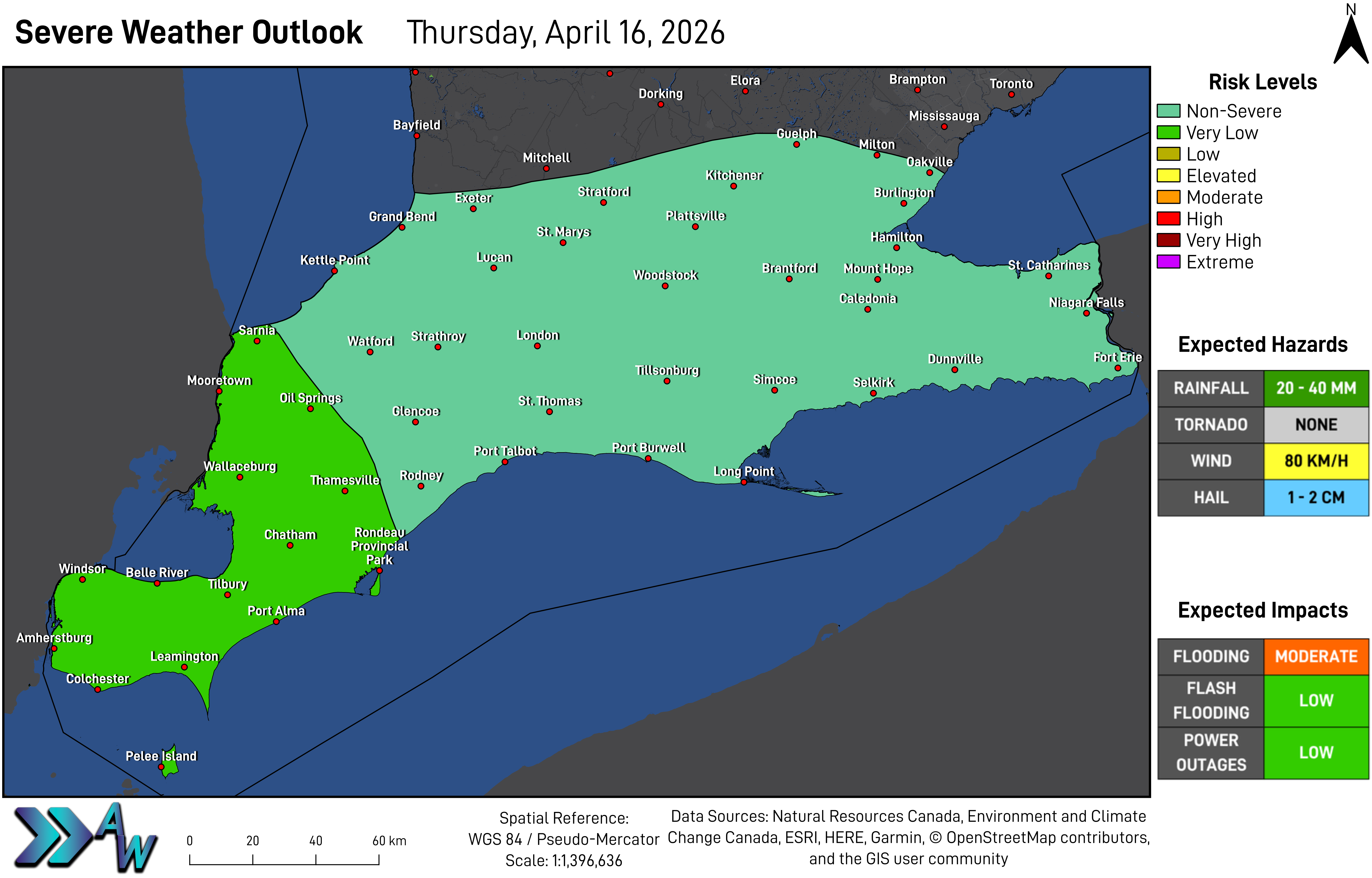 Very Low Risk for Severe Weather Wednesday Evening