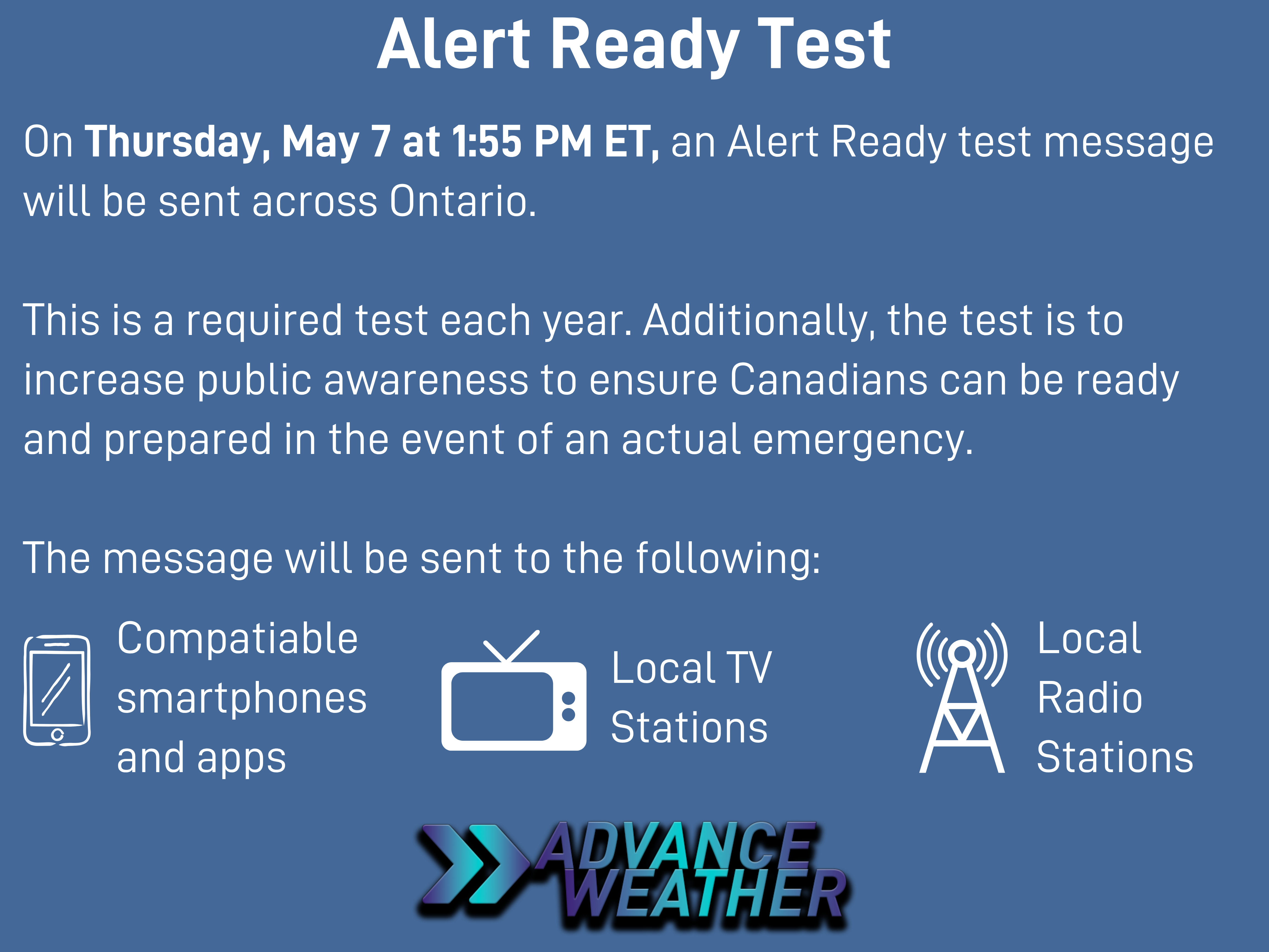 Alert Ready Test Scheduled for Thursday